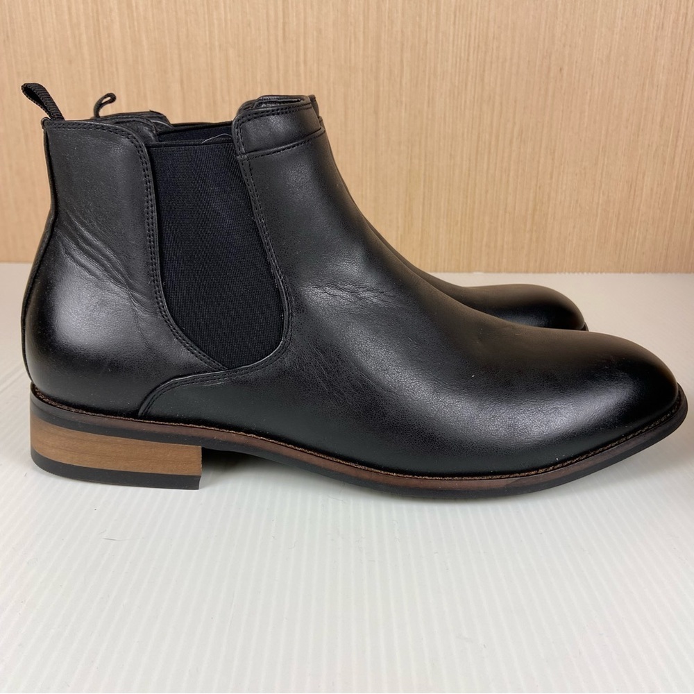 NIB Vance Co Landon Black Chelsea Dress Boots Mens 12